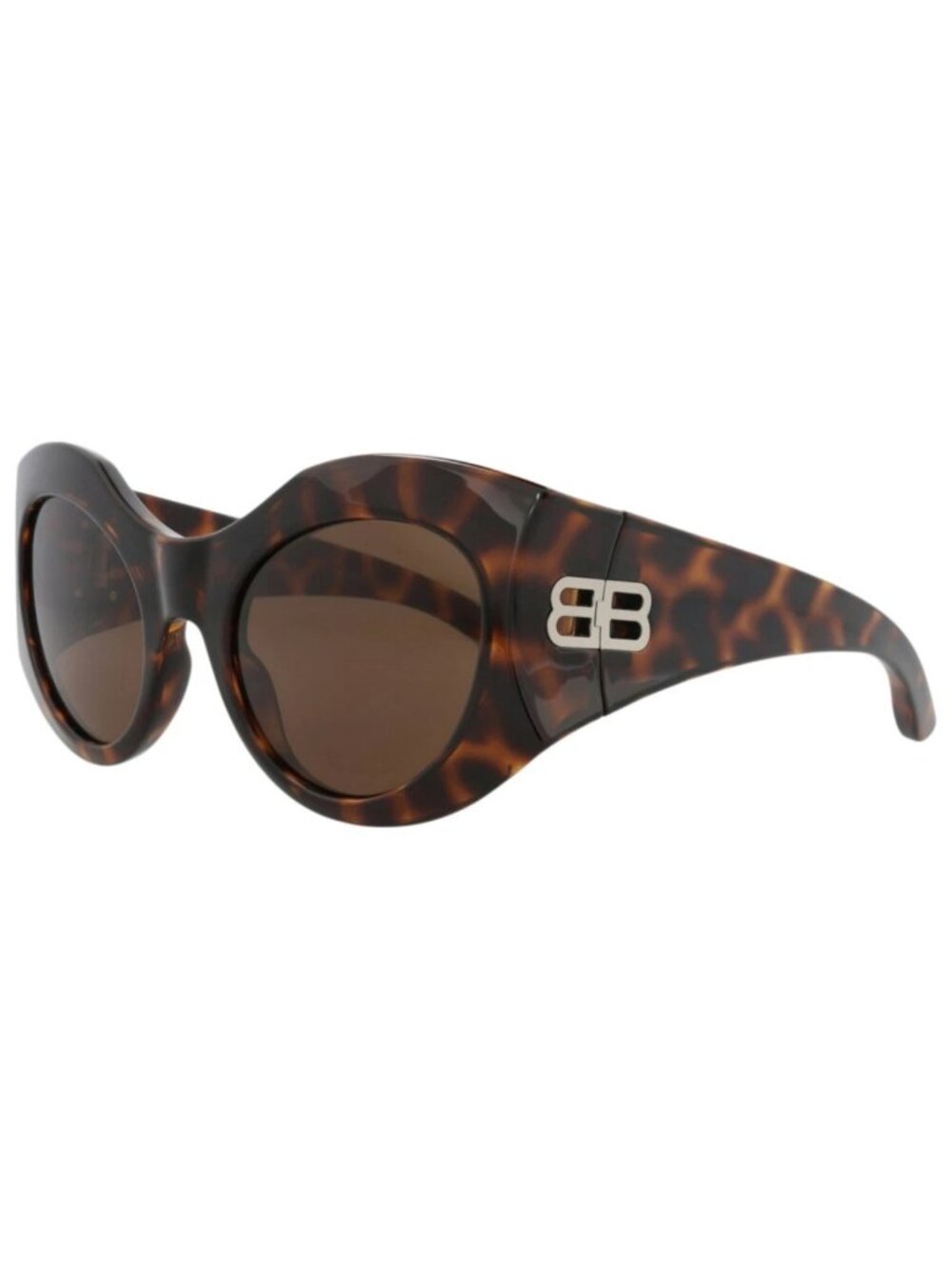New Balenciaga Women's Sunglasses Cat Eye Bio Injection Frame Havana Havana